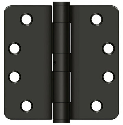 Deltana S44R4HDN 4" x 4" x 1/4" HD Radius Steel Door Hinge