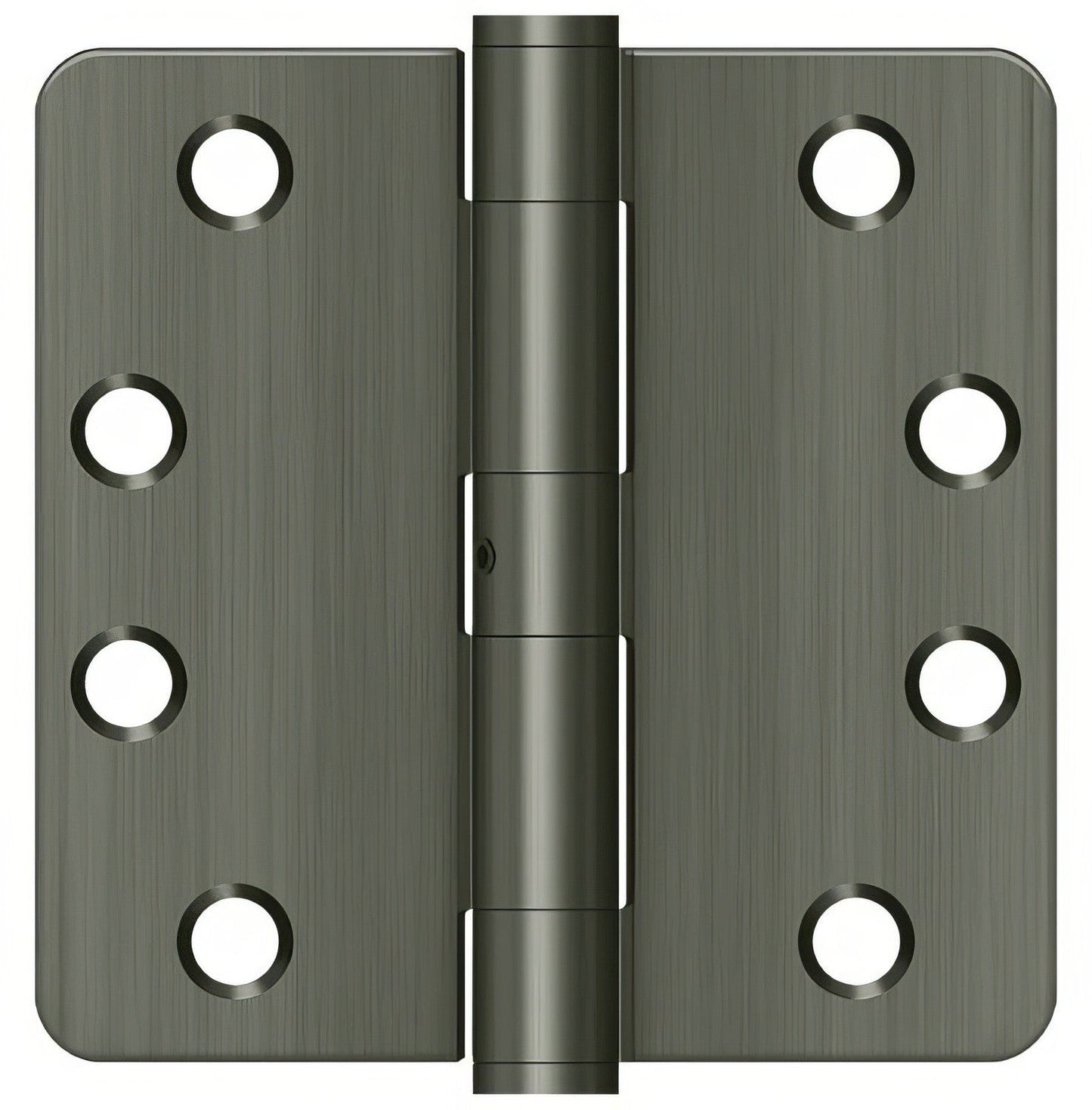 Deltana S44R4HDN 4" x 4" x 1/4" HD Radius Steel Door Hinge