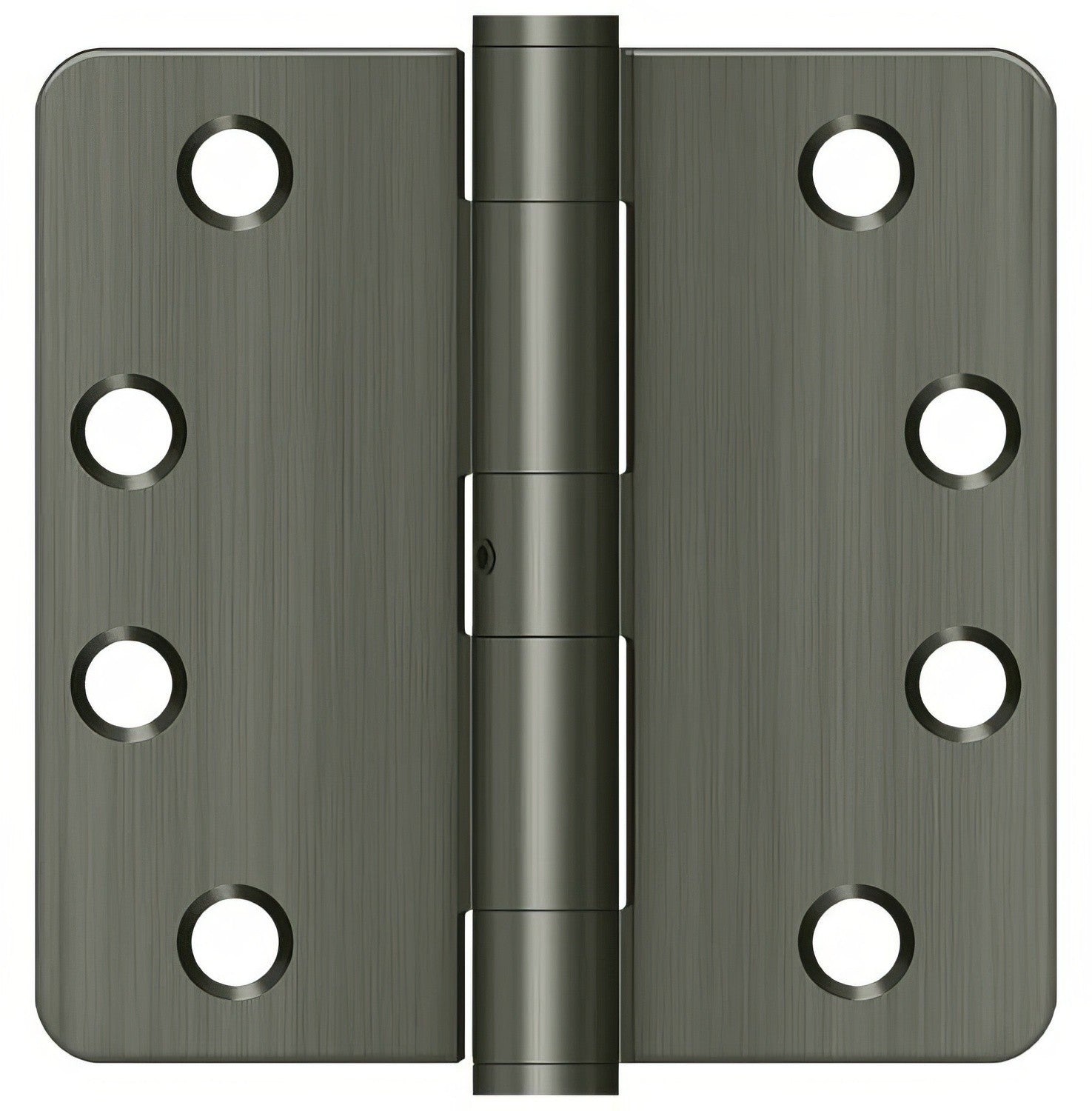Deltana S44R4HDN 4" x 4" x 1/4" HD Radius Steel Door Hinge