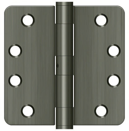 Deltana S44R4HDN 4" x 4" x 1/4" HD Radius Steel Door Hinge