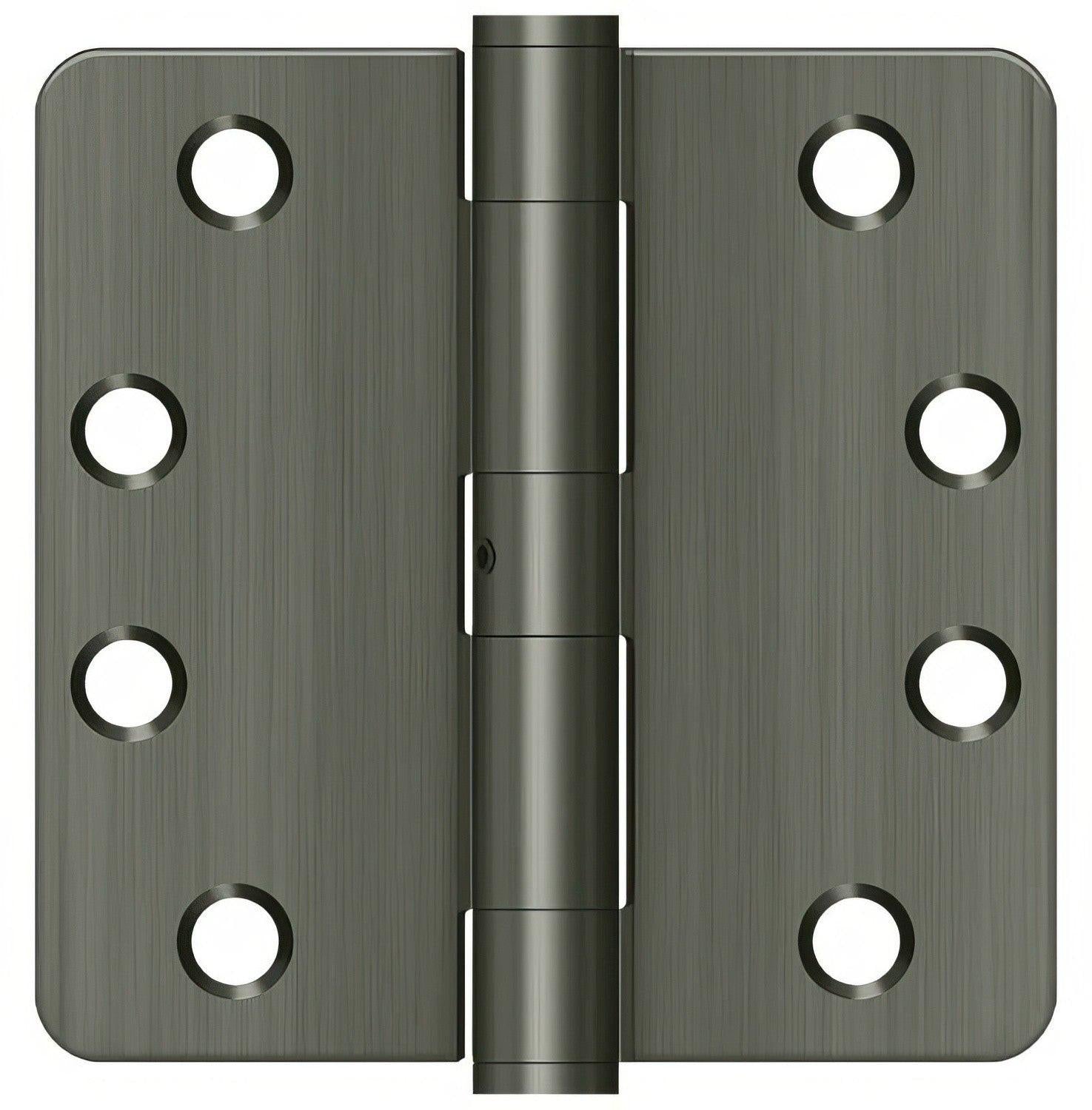 Deltana S44R4HDN 4" x 4" x 1/4" HD Radius Steel Door Hinge