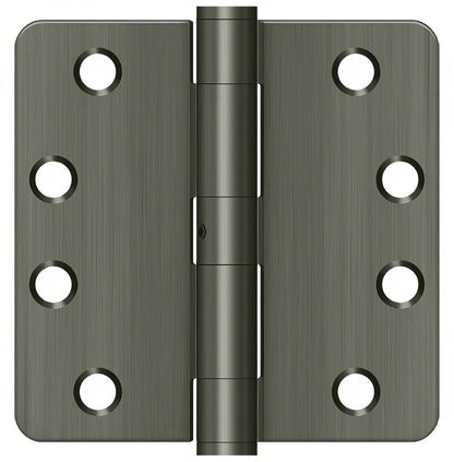 Deltana S44R4HDN 4" x 4" x 1/4" HD Radius Steel Door Hinge