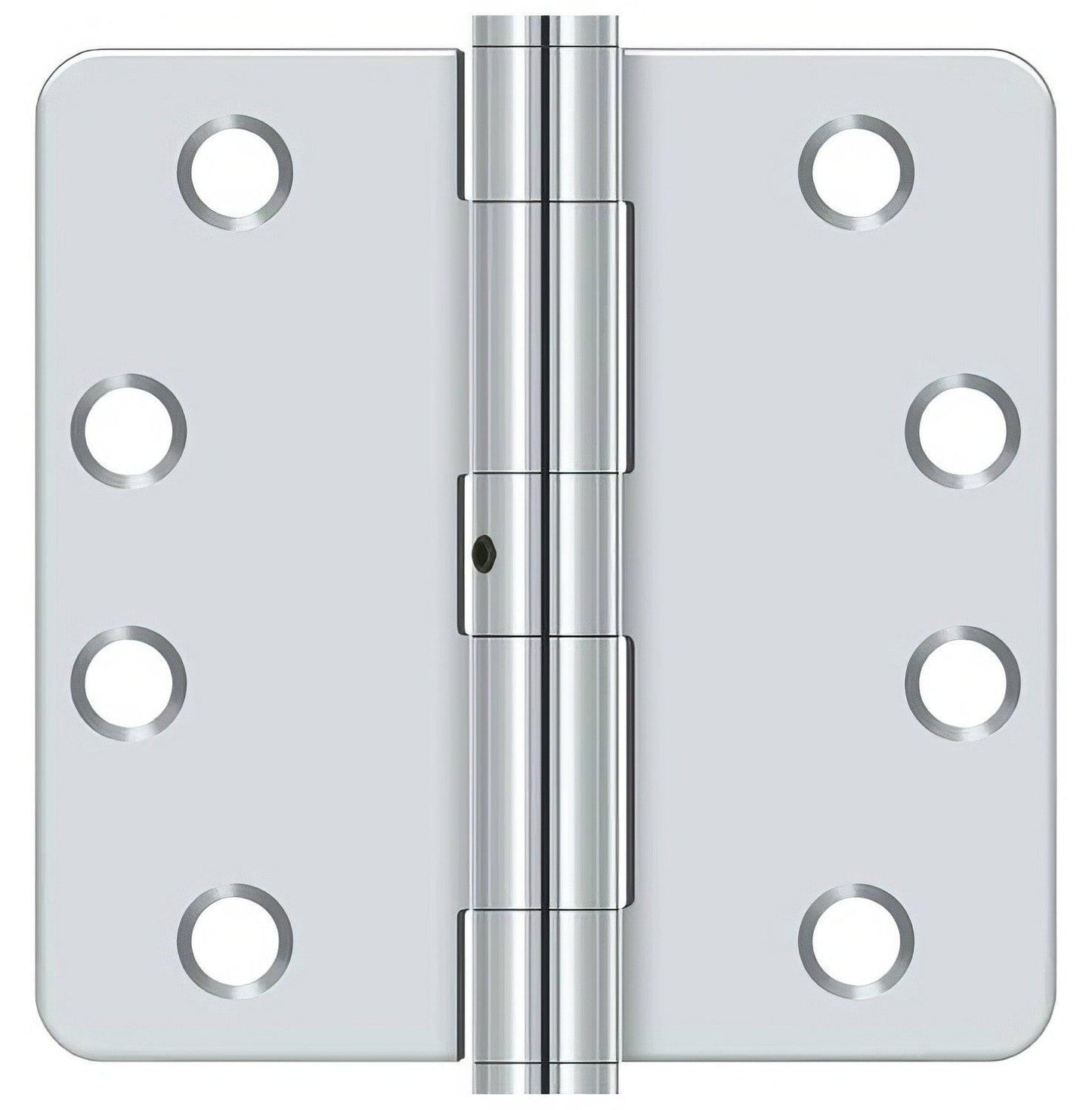 Deltana S44R4HDN 4" x 4" x 1/4" HD Radius Steel Door Hinge