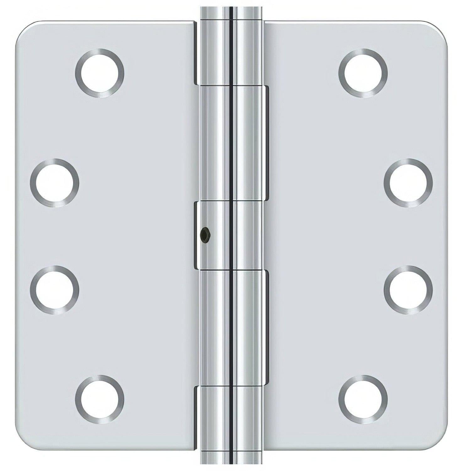 Deltana S44R4HDN 4" x 4" x 1/4" HD Radius Steel Door Hinge