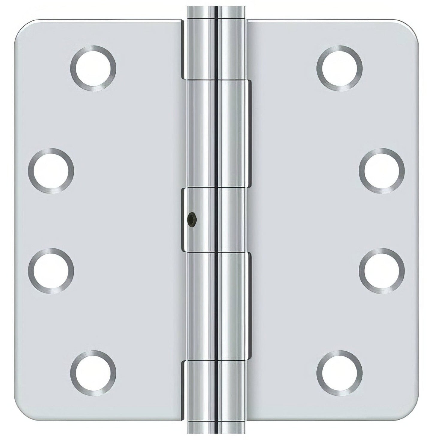 Deltana S44R4HDN 4" x 4" x 1/4" HD Radius Steel Door Hinge