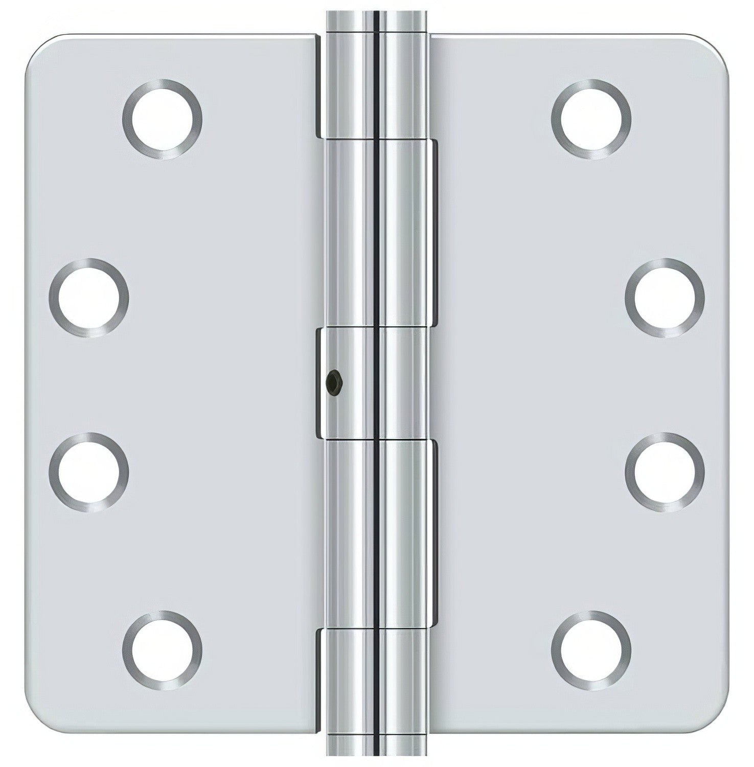 Deltana S44R4HDN 4" x 4" x 1/4" HD Radius Steel Door Hinge