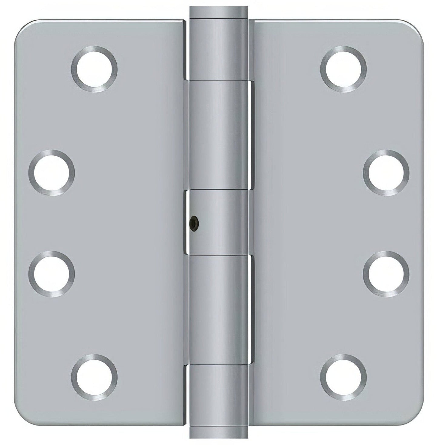 Deltana S44R4HDN 4" x 4" x 1/4" HD Radius Steel Door Hinge