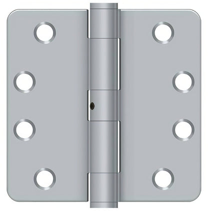 Deltana S44R4HDN 4" x 4" x 1/4" HD Radius Steel Door Hinge