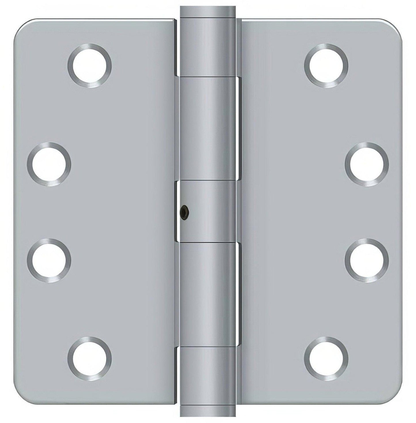 Deltana S44R4HDN 4" x 4" x 1/4" HD Radius Steel Door Hinge