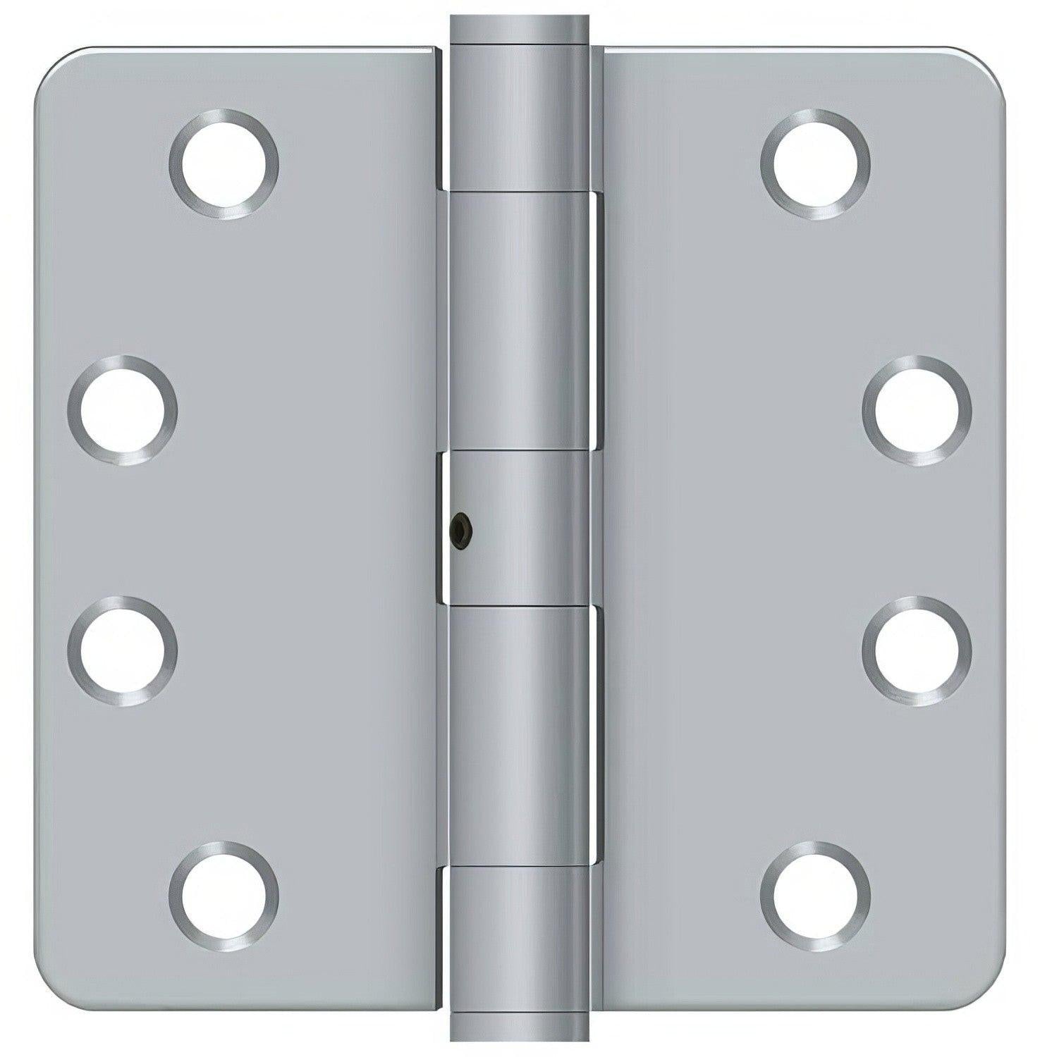 Deltana S44R4HDN 4" x 4" x 1/4" HD Radius Steel Door Hinge