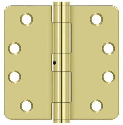 Deltana S44R4HDN 4" x 4" x 1/4" HD Radius Steel Door Hinge