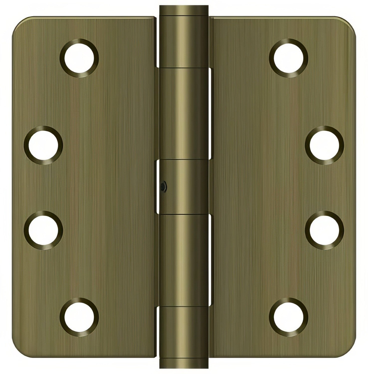Deltana S44R4HDN 4" x 4" x 1/4" HD Radius Steel Door Hinge