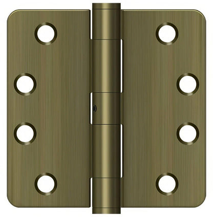 Deltana S44R4HDN 4" x 4" x 1/4" HD Radius Steel Door Hinge