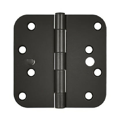 Deltana S44R5 4" x 4" x 5/8" Security Radius Steel Door Hinge