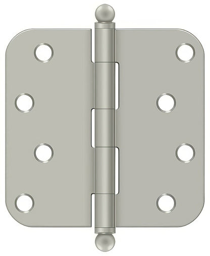 Deltana S44R5-BT 4" x 4" Plain Bearing 5/8" Radius Corner Door Hinge - Pair