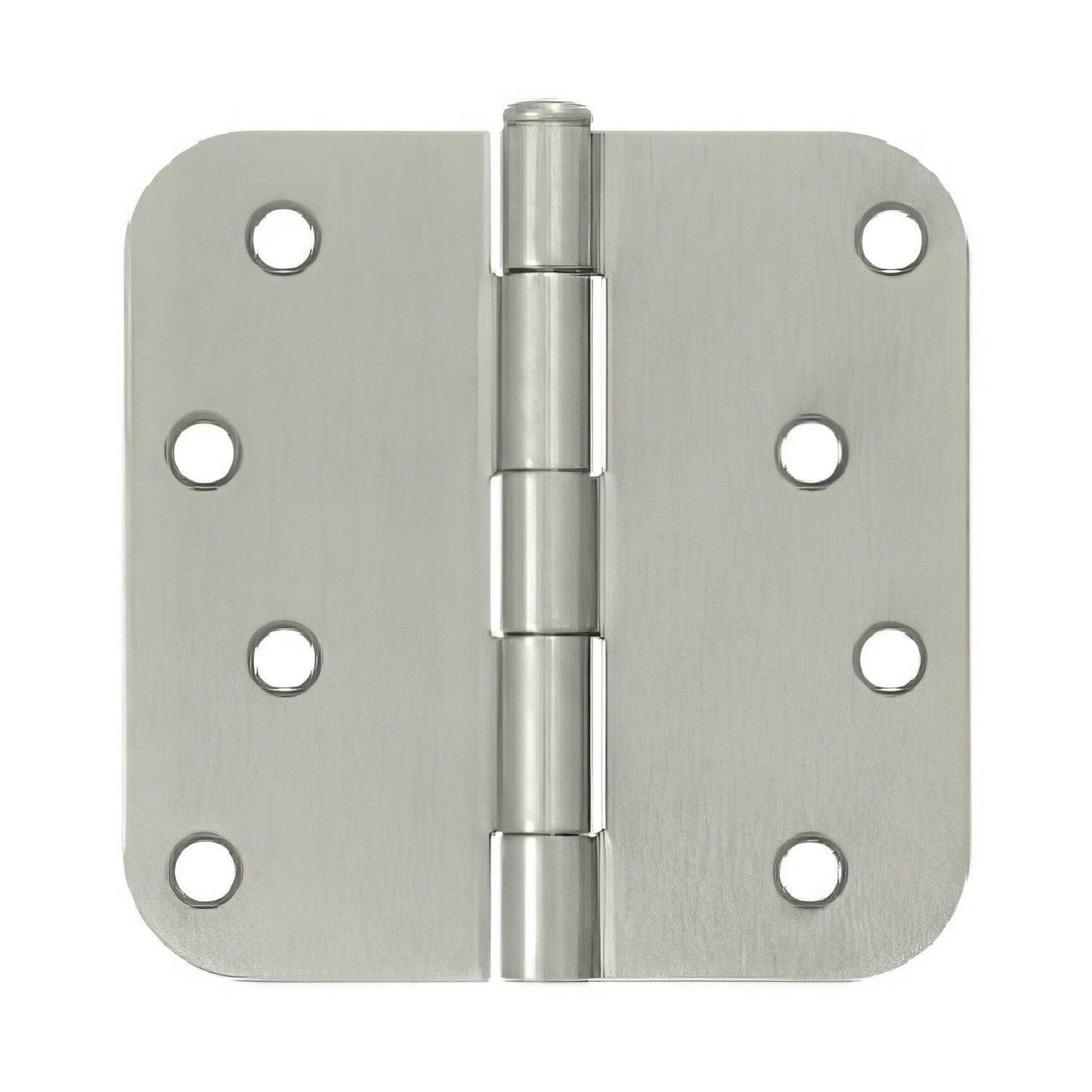 Deltana S44R5 4" x 4" Plain Bearing 5/8" Radius Corner Door Hinge - Pair.