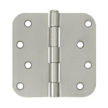 Deltana S44R5 4" x 4" Plain Bearing 5/8" Radius Corner Door Hinge - Pair.