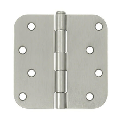 Deltana S44R5 4" x 4" Plain Bearing 5/8" Radius Corner Door Hinge - Pair.
