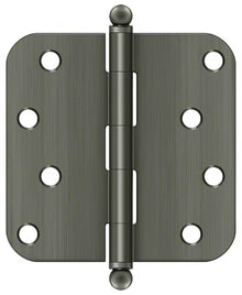 Deltana S44R5-BT 4" x 4" Plain Bearing 5/8" Radius Corner Door Hinge - Pair