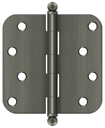 Deltana S44R5-BT 4" x 4" Plain Bearing 5/8" Radius Corner Door Hinge - Pair