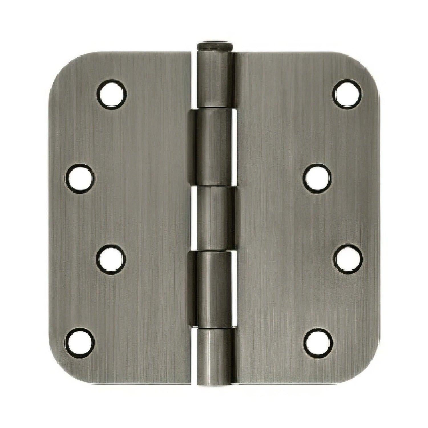 Deltana S44R5 4" x 4" Plain Bearing 5/8" Radius Corner Door Hinge - Pair.