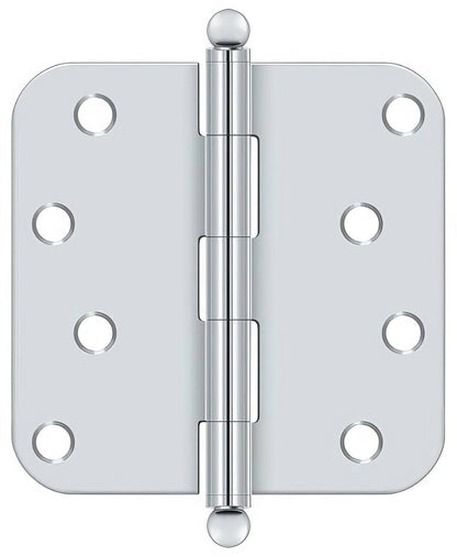 Deltana S44R5-BT 4" x 4" Plain Bearing 5/8" Radius Corner Door Hinge - Pair