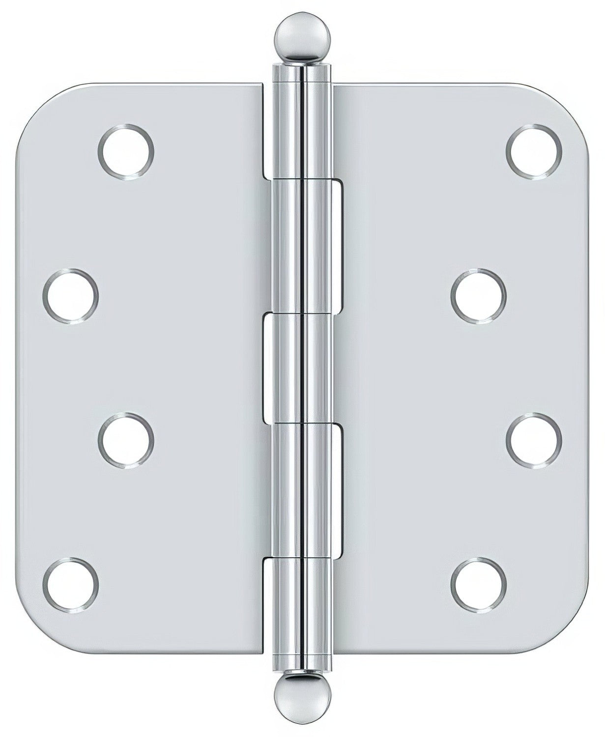 Deltana S44R5-BT 4" x 4" Plain Bearing 5/8" Radius Corner Door Hinge - Pair