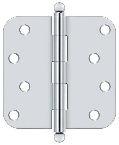 Deltana S44R5-BT 4" x 4" Plain Bearing 5/8" Radius Corner Door Hinge - Pair