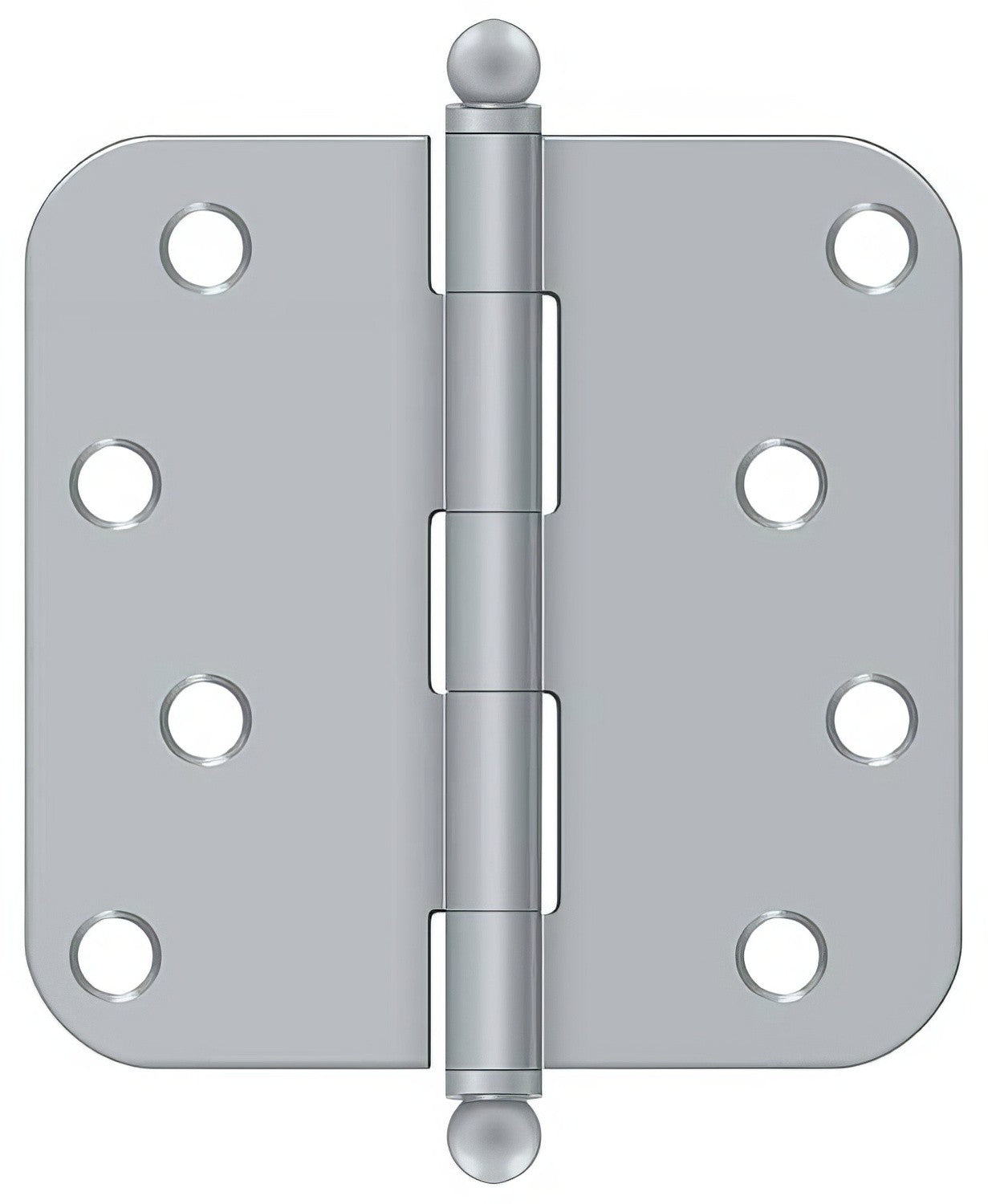 Deltana S44R5-BT 4" x 4" Plain Bearing 5/8" Radius Corner Door Hinge - Pair