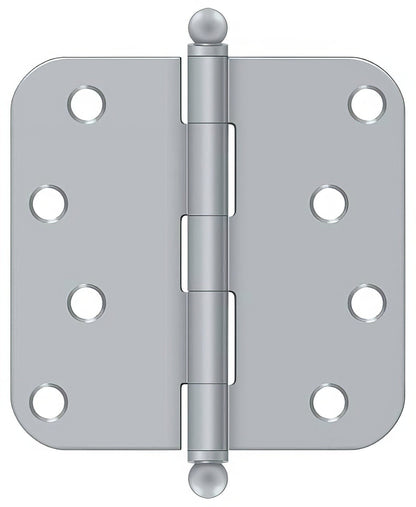 Deltana S44R5-BT 4" x 4" Plain Bearing 5/8" Radius Corner Door Hinge - Pair