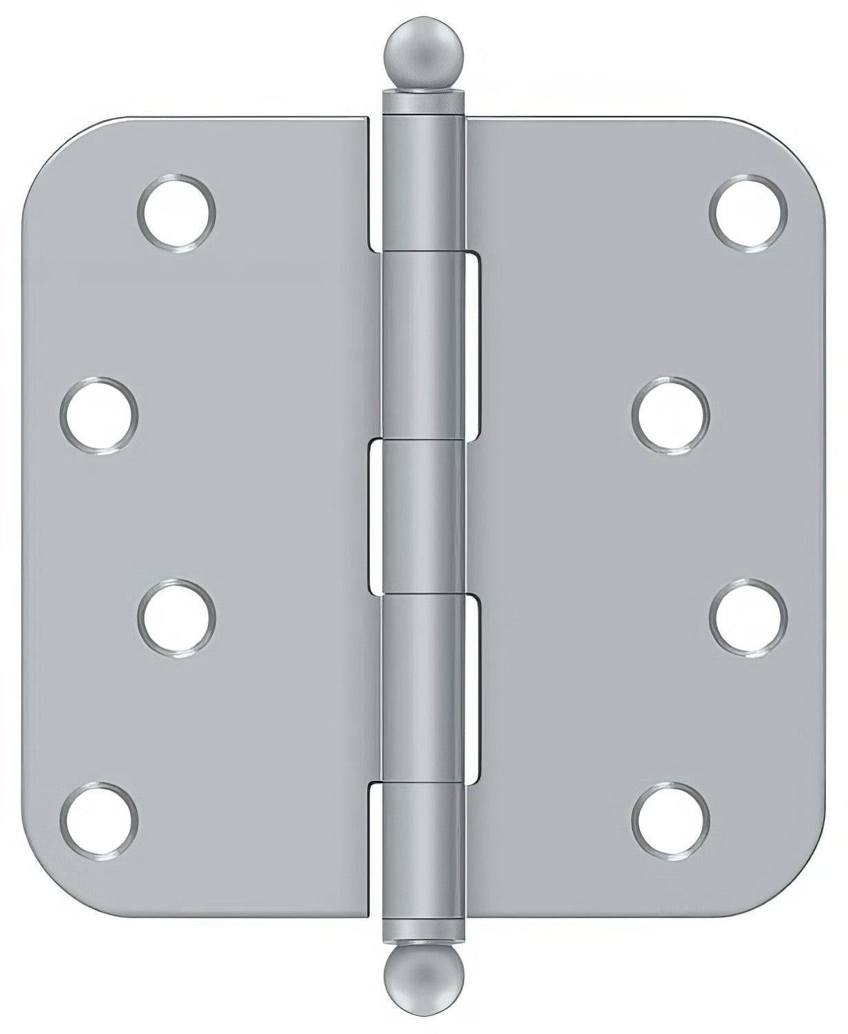 Deltana S44R5-BT 4" x 4" Plain Bearing 5/8" Radius Corner Door Hinge - Pair