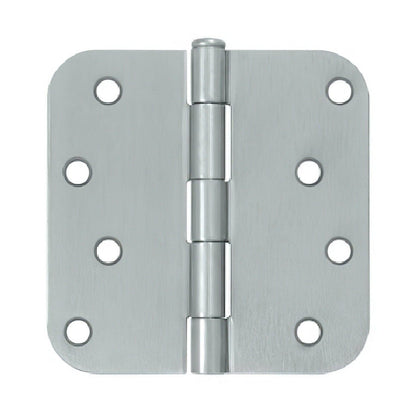 Deltana S44R5 4" x 4" Plain Bearing 5/8" Radius Corner Door Hinge - Pair.