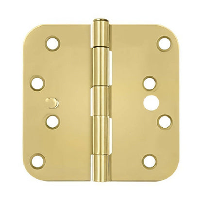 Deltana S44R5 4" x 4" x 5/8" Security Radius Steel Door Hinge