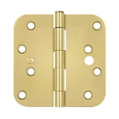 Deltana S44R5 4" x 4" x 5/8" Security Radius Steel Door Hinge