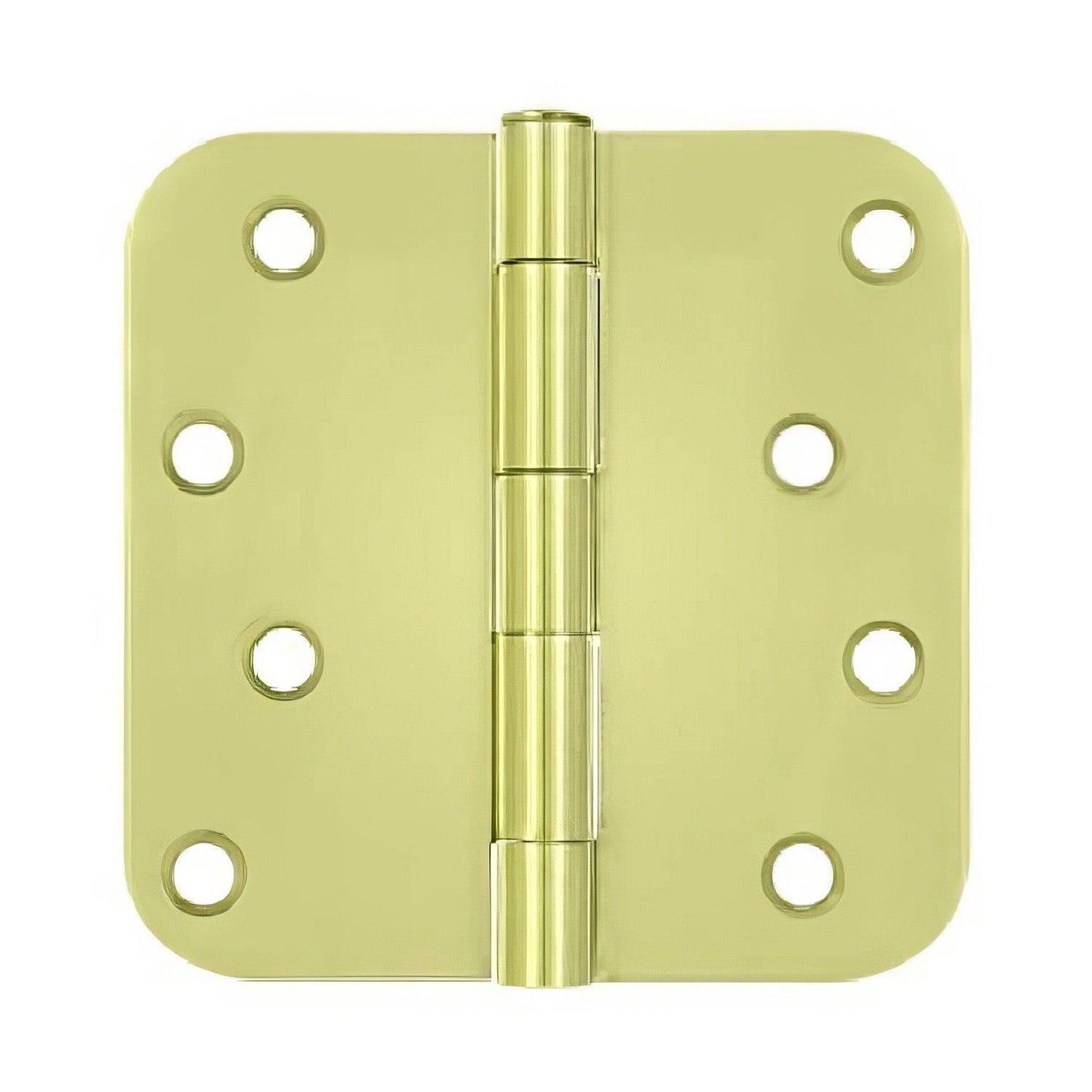 Deltana S44R5 4" x 4" Plain Bearing 5/8" Radius Corner Door Hinge - Pair.
