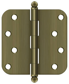Deltana S44R5-BT 4" x 4" Plain Bearing 5/8" Radius Corner Door Hinge - Pair