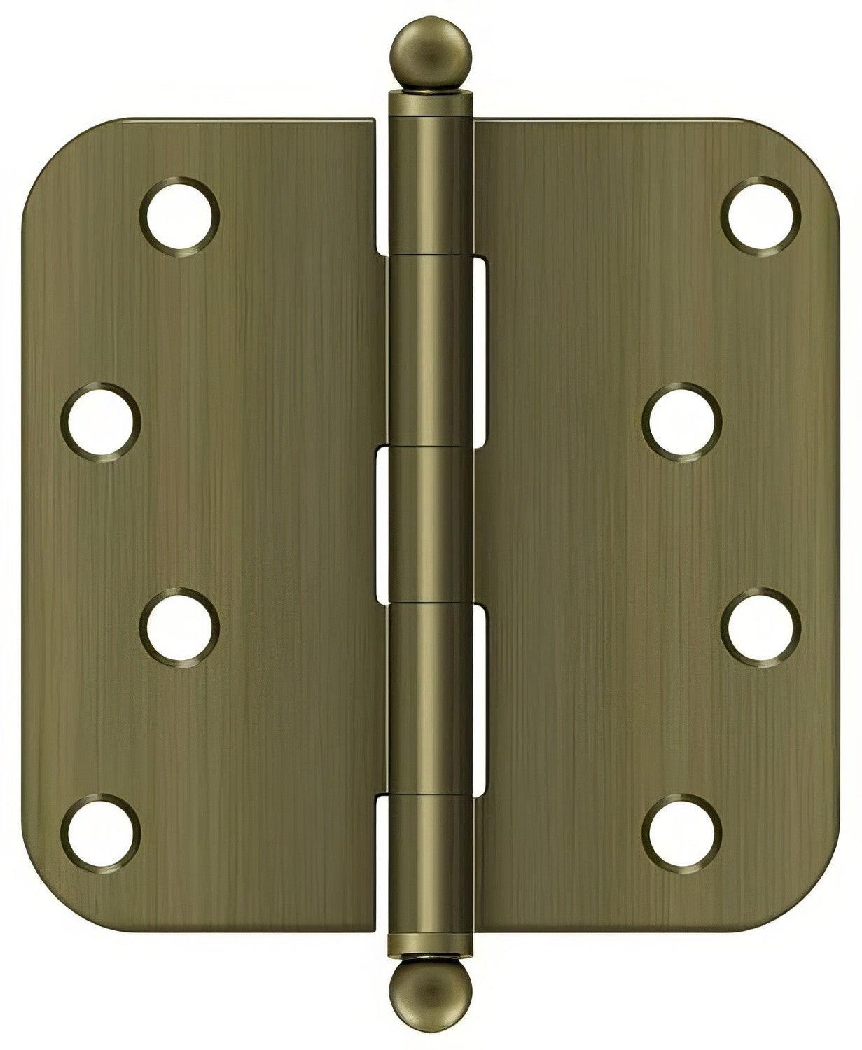 Deltana S44R5-BT 4" x 4" Plain Bearing 5/8" Radius Corner Door Hinge - Pair