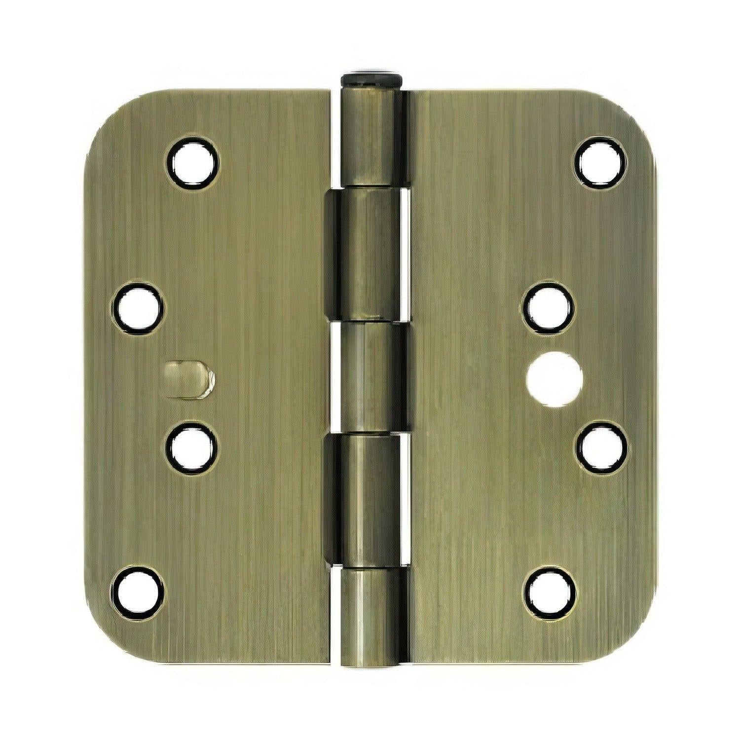 Deltana S44R5 4" x 4" x 5/8" Security Radius Steel Door Hinge