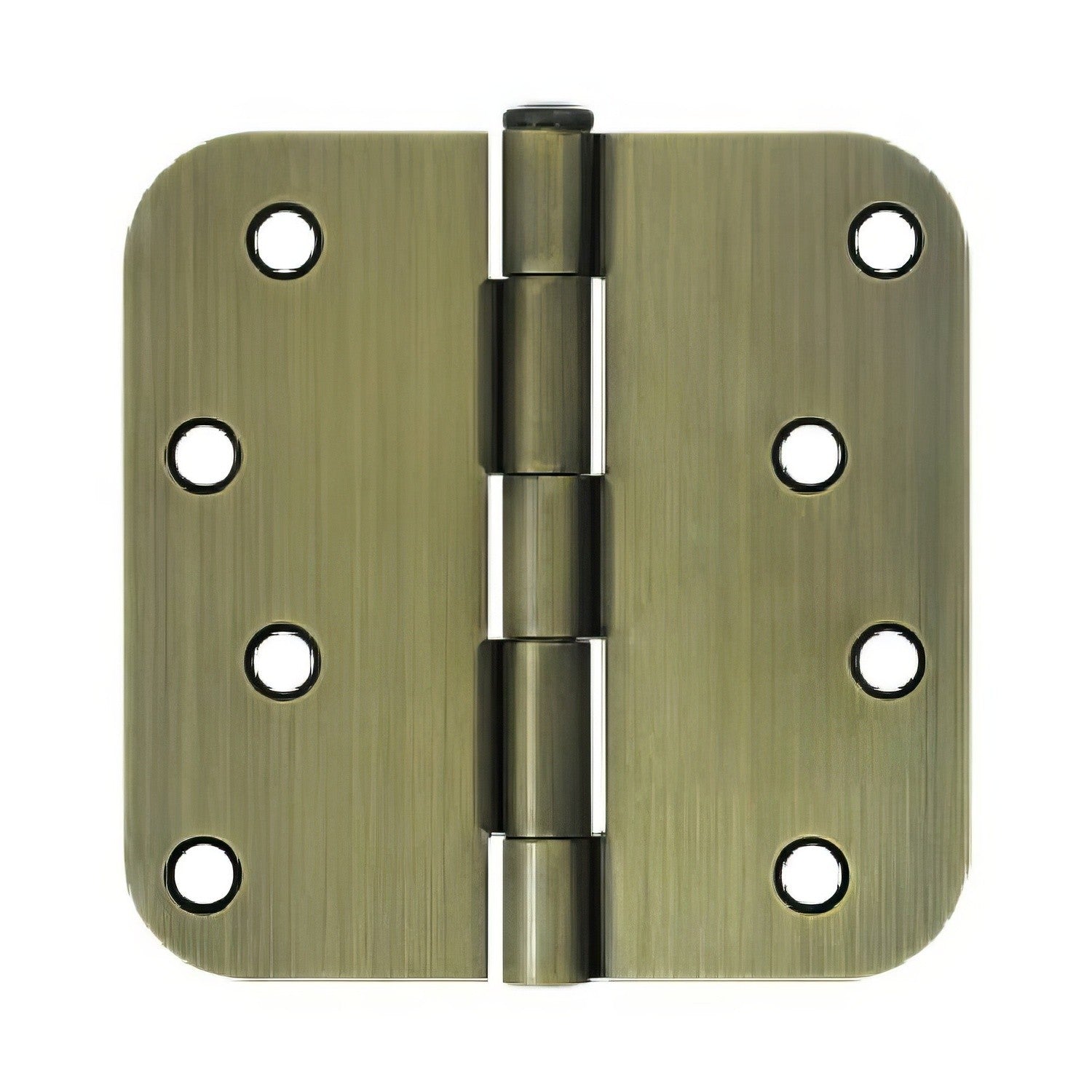 Deltana S44R5 4" x 4" Plain Bearing 5/8" Radius Corner Door Hinge - Pair.