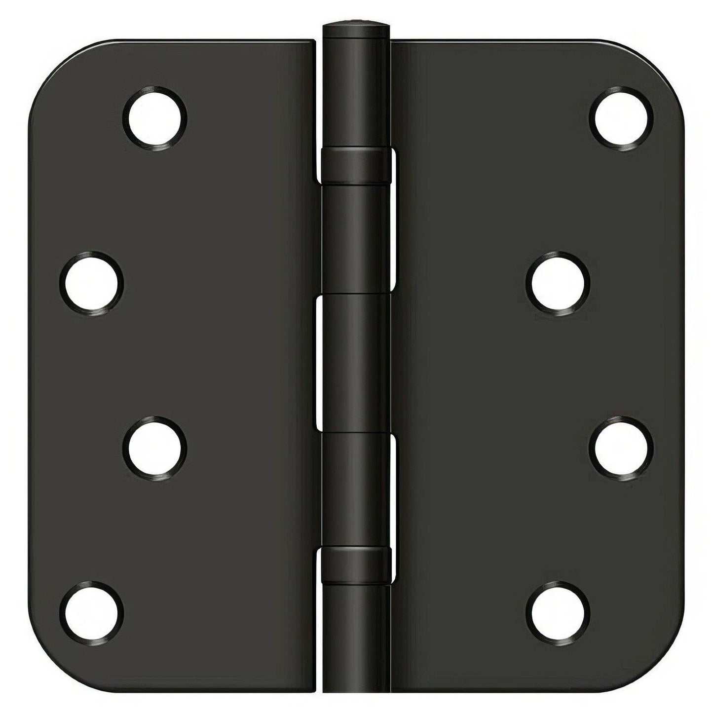 Deltana S44R5BB 4" x 4" Ball Bearing 5/8" Radius Corner Door Hinge - Pair