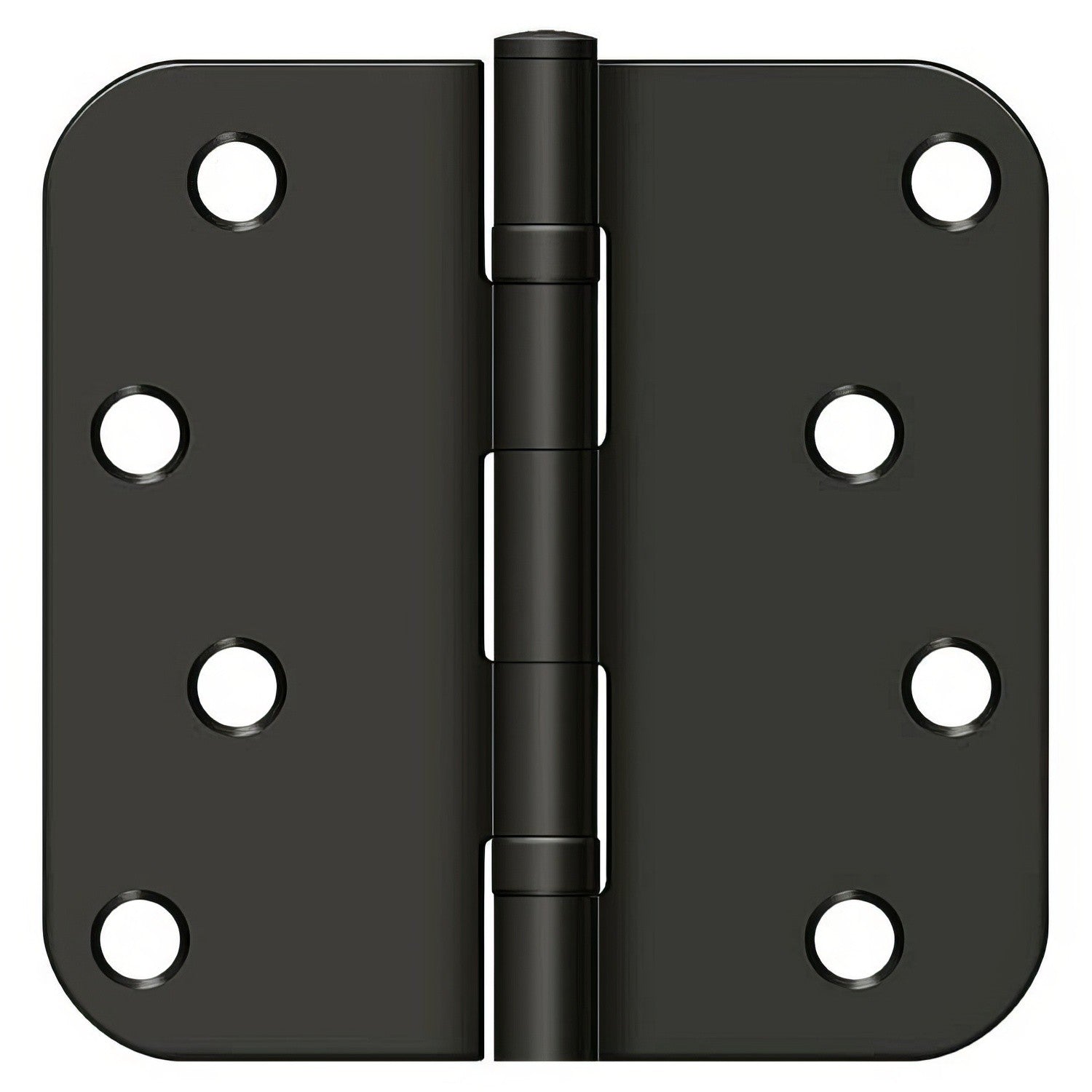 Deltana S44R5BB 4" x 4" Ball Bearing 5/8" Radius Corner Door Hinge - Pair