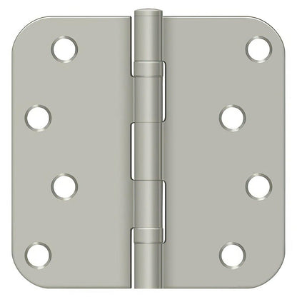 Deltana S44R5BB 4" x 4" Ball Bearing 5/8" Radius Corner Door Hinge - Pair