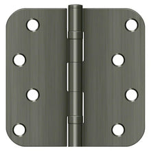 Deltana S44R5BB 4" x 4" Ball Bearing 5/8" Radius Corner Door Hinge - Pair