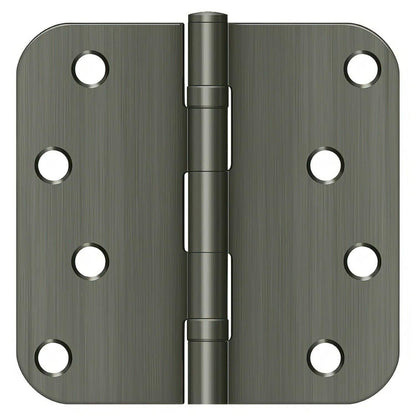Deltana S44R5BB 4" x 4" Ball Bearing 5/8" Radius Corner Door Hinge - Pair
