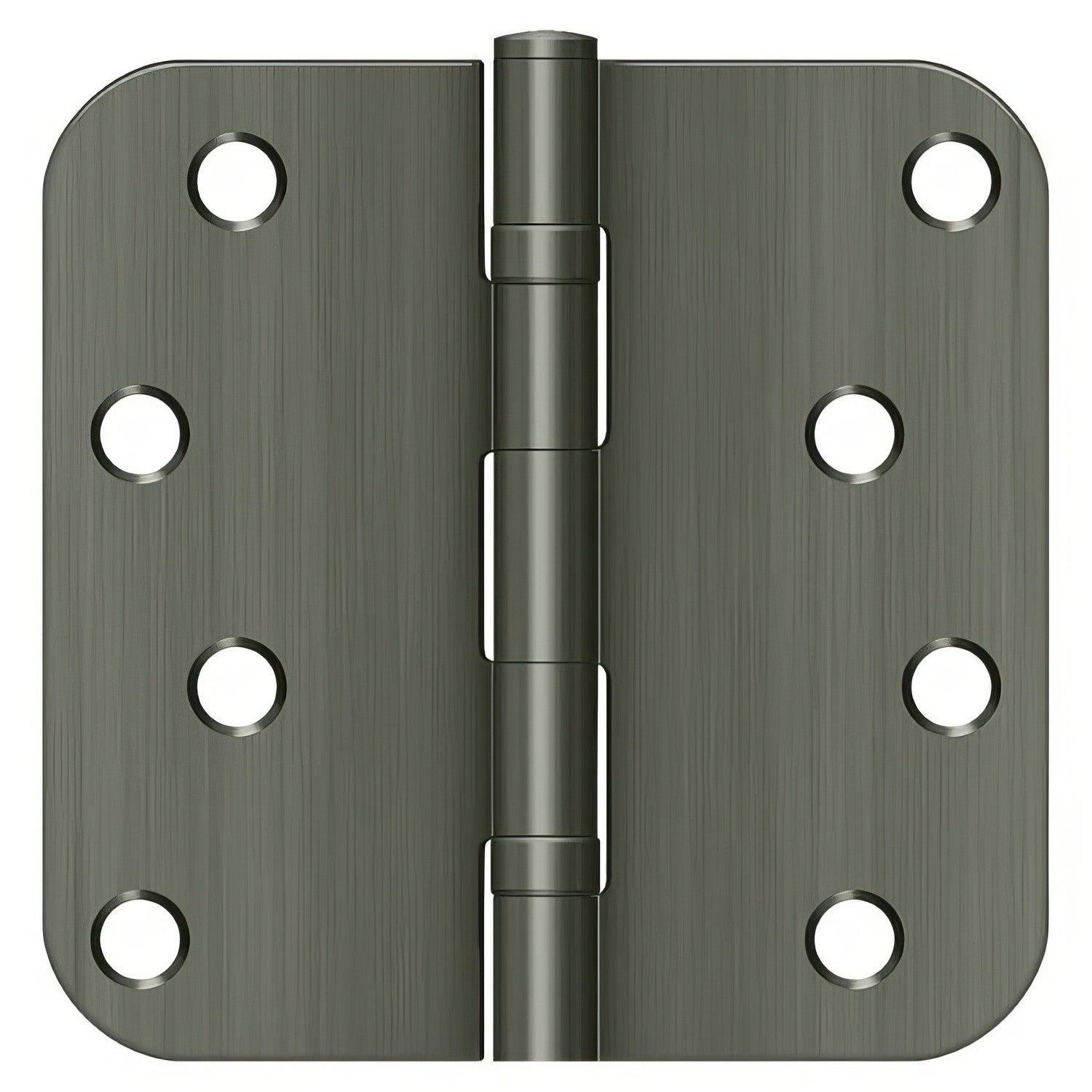 Deltana S44R5BB 4" x 4" Ball Bearing 5/8" Radius Corner Door Hinge - Pair