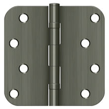 Deltana S44R5BB 4" x 4" Ball Bearing 5/8" Radius Corner Door Hinge - Pair