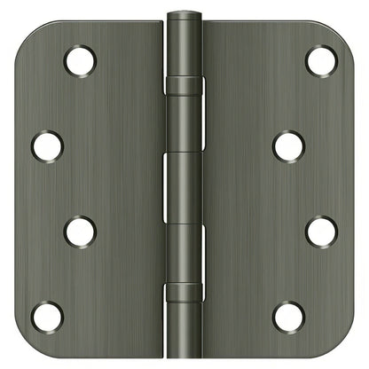 Deltana S44R5BB 4" x 4" Ball Bearing 5/8" Radius Corner Door Hinge - Pair