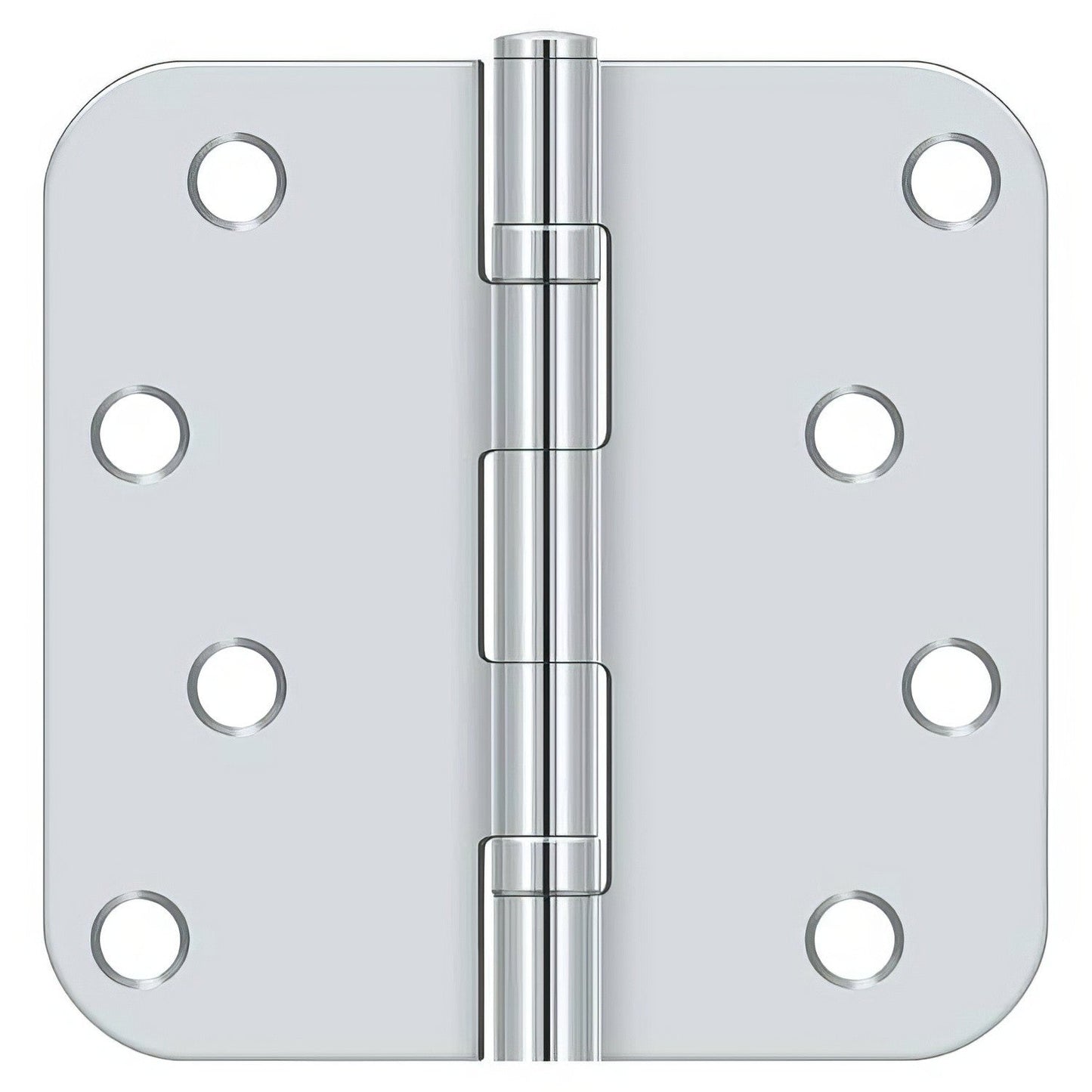 Deltana S44R5BB 4" x 4" Ball Bearing 5/8" Radius Corner Door Hinge - Pair