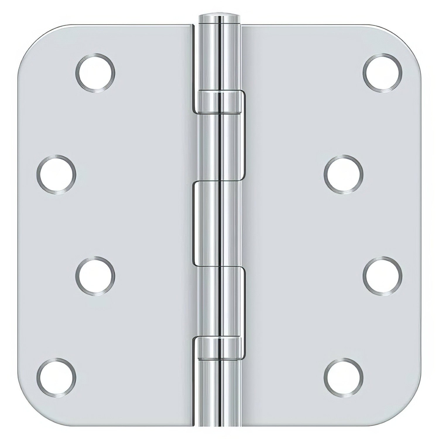 Deltana S44R5BB 4" x 4" Ball Bearing 5/8" Radius Corner Door Hinge - Pair