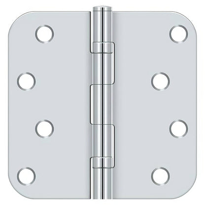 Deltana S44R5BB 4" x 4" Ball Bearing 5/8" Radius Corner Door Hinge - Pair